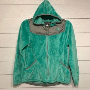 Girls The North Face soft fleece hooded jacket